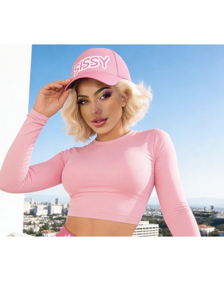Sissy Pink Cap Crossdresser Fetish Hat Feminization Lifestyle
