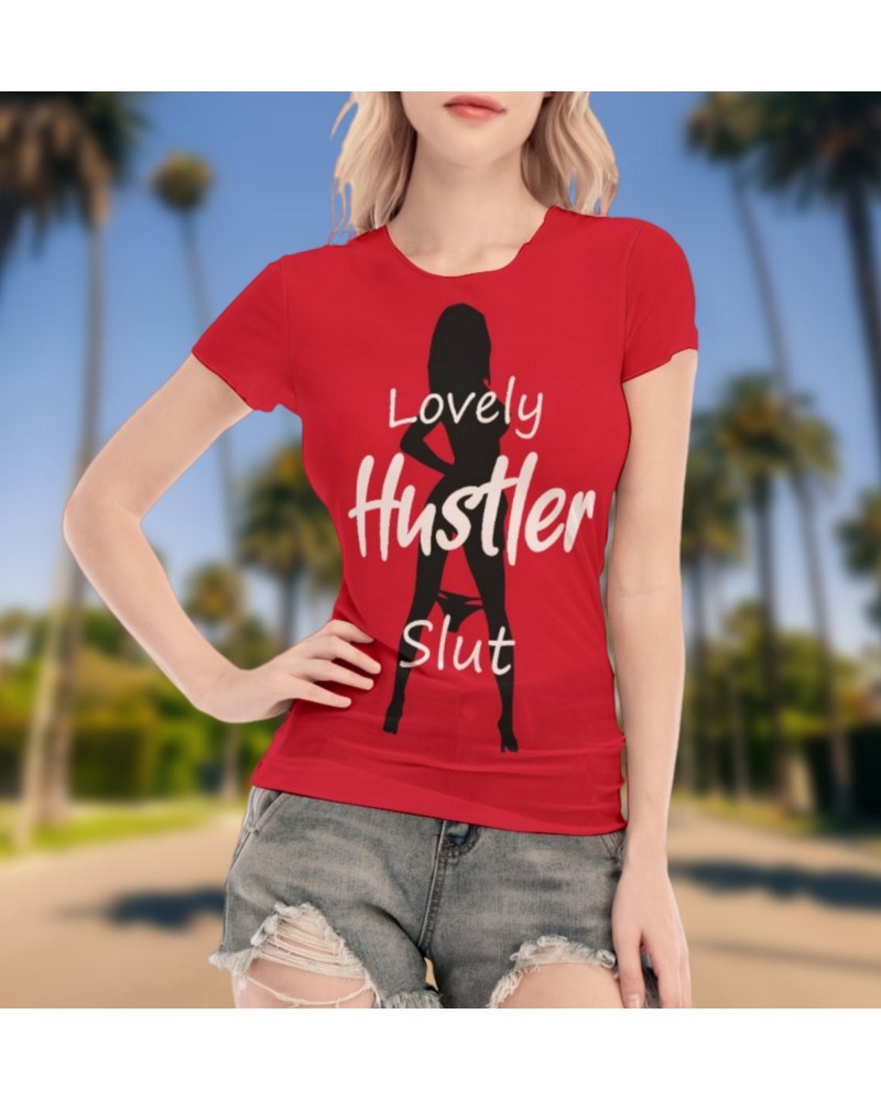 LOVELY HUSTLER SLUT Transparent tshirt, naughty t shirt, qos