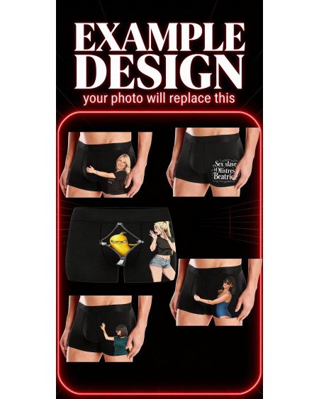 Custom Photo Boxer Shorts – Your Picture Here Personalized Underwear