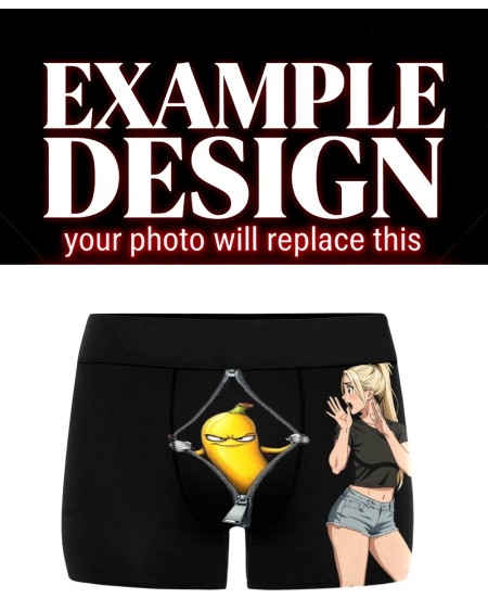 Custom Photo Boxer Shorts – Your Picture Here Personalized Underwear
