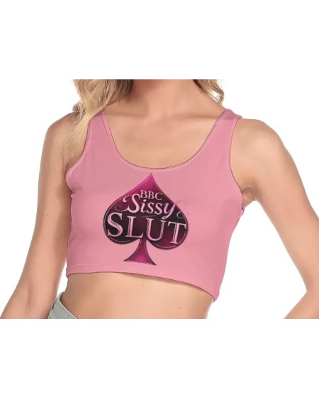 BBC Sissy Slut Crop Top Pink – Fetish Clubwear Top