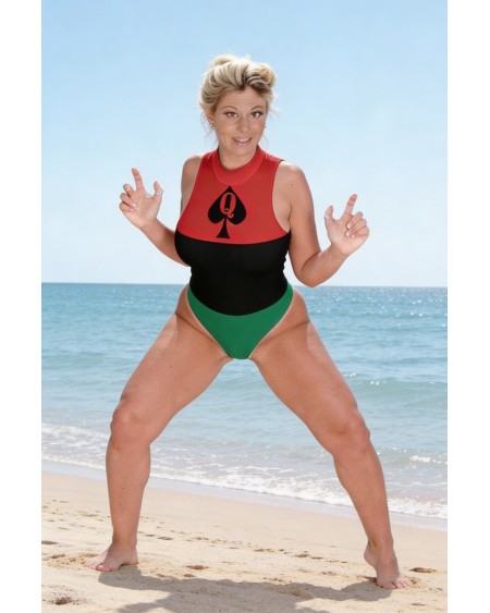 Queen of Spades Swimsuit QOS High Cut Fetish One Piece