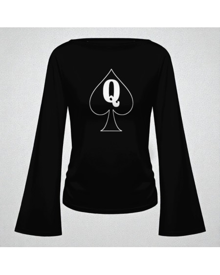 Queen of Spades Top QOS Fetish Long Sleeve XS-5XL