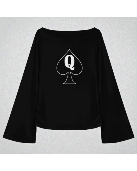 Queen of Spades Top QOS Fetish Long Sleeve XS-5XL