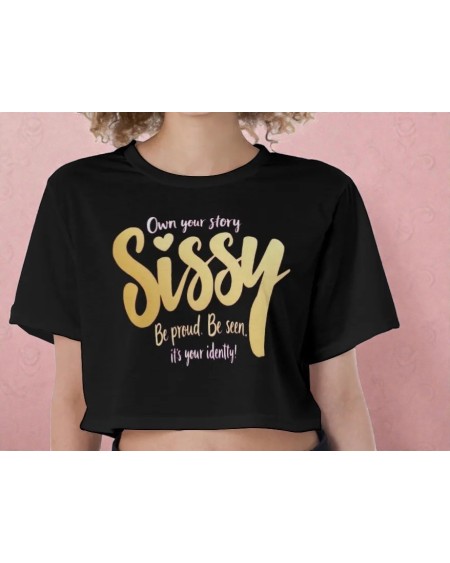 Sissy Crop Top Fetish Pride Shirt Feminization Clothing