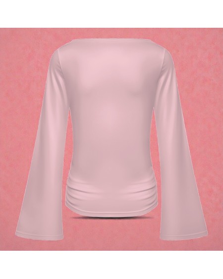 Pink Sissy Top Long Sleeve Fetish Clubwear XS-5XL