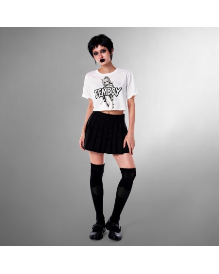 Femboy Crop Top Anime Aesthetic Shirt Softboy Outfit