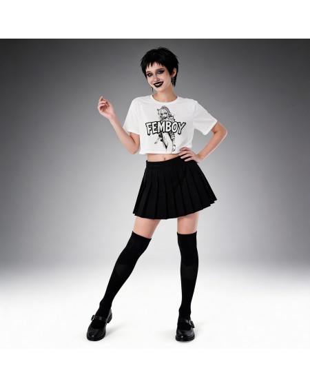 Femboy Crop Top Anime Aesthetic Shirt Softboy Outfit