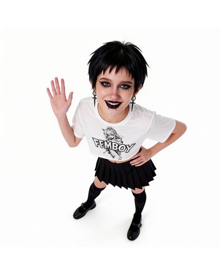 Femboy Crop Top Anime Aesthetic Shirt Softboy Outfit