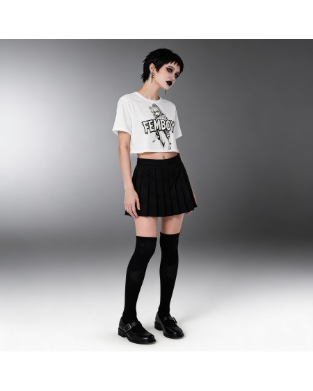 Femboy Crop Top Anime Aesthetic Shirt Softboy Outfit