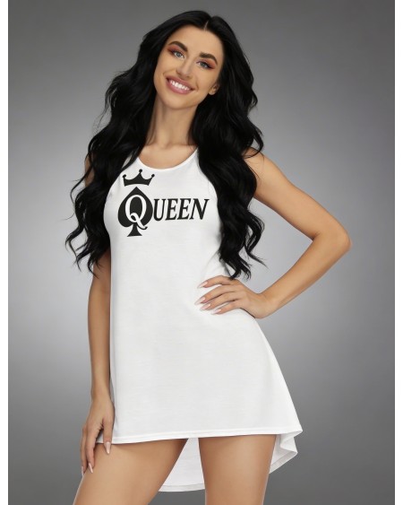 Queen of Spades White Mini Dress Sexy QOS Outfit
