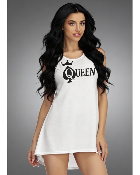 Queen of Spades White Mini Dress Sexy QOS Outfit