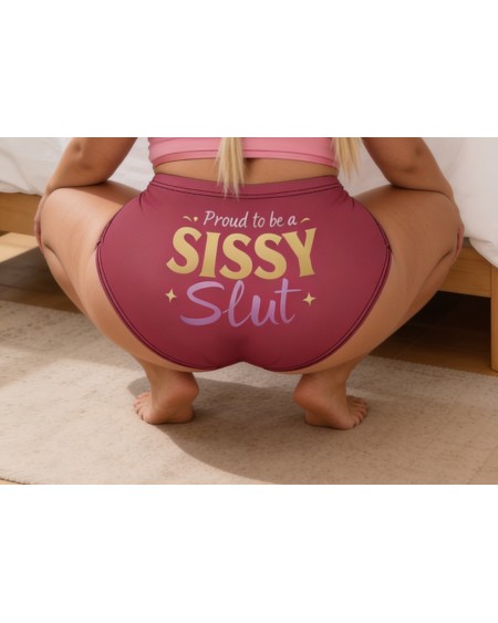 Proud to be a Sissy Pink Shorts High Waist S-5XL Stretch