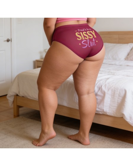 Proud to be a Sissy Pink Shorts High Waist S-5XL Stretch