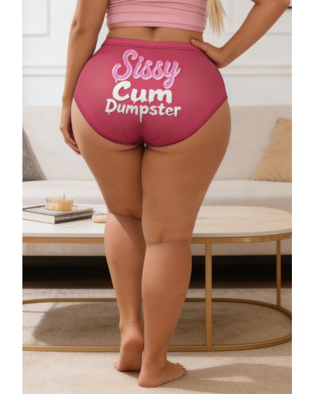 Sissy Cum Dumpster Panties S-5XL Pink Fetish Lingerie