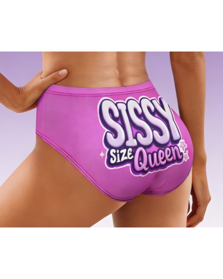 Sissy Size Queen Pink Panties High Waist S-5XL