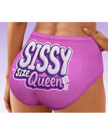 Sissy Size Queen Pink Panties High Waist S-5XL