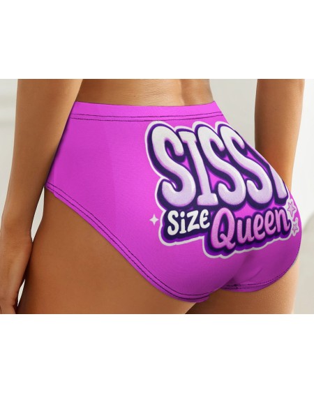 Sissy Size Queen Pink Panties High Waist S-5XL
