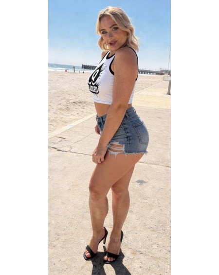 Queen of Spades Blacked Crop Top Sexy QOS Hotwife Top