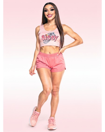 Sissy Crop Top Pink Chastity Cage XS-5XL Femboy Fetish