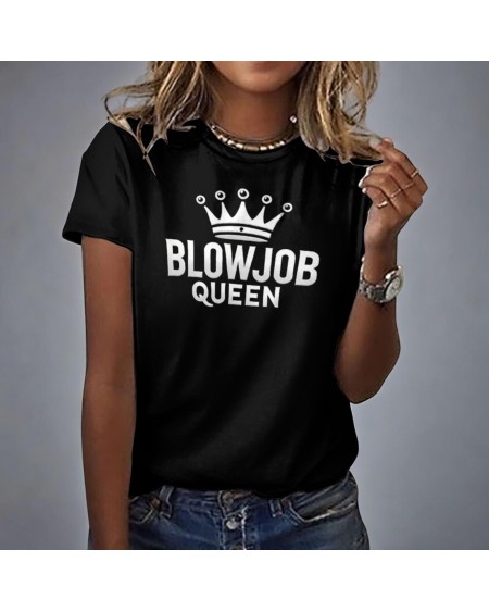 BLOWJOB QUEEN T - SHIRT - Seductive Hotwife Tease Top, Oral