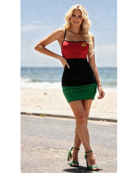 Queen of Spades Red Black Green Bodycon Dress QOS