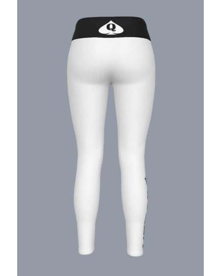Queen of Spades White Leggings QOS Fetish XS-6XL
