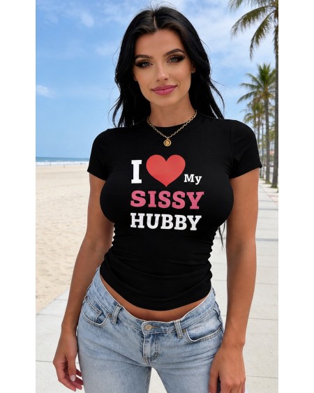 Sissy Hubby T-Shirt S-5XL Fetish Hotwife BDSM Tee