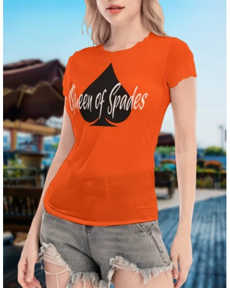 Transparent tshirt QUEEN of SPADES, queen off spades tshirt,