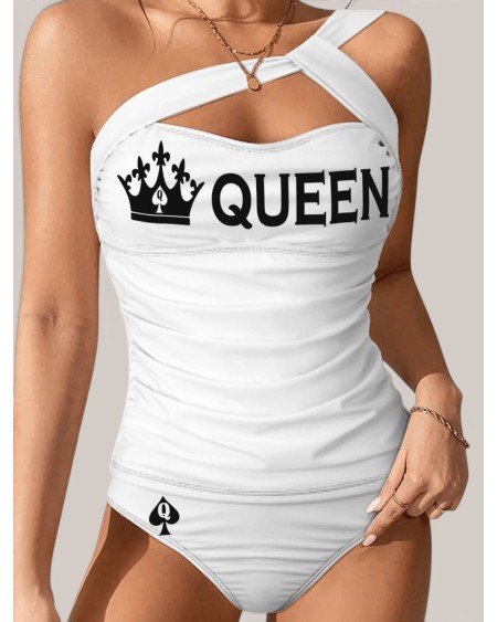 Queen Of Spades Two Piece Swimsuit QOS Bikini Set