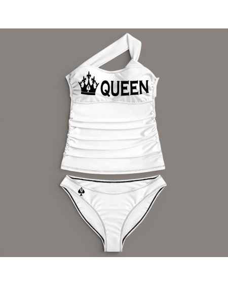 Queen Of Spades Two Piece Swimsuit QOS Bikini Set