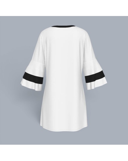 Queen of Spades Bell Sleeve Mini Dress S-6XL