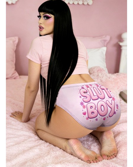 Slut Boy Pink Sissy Panties