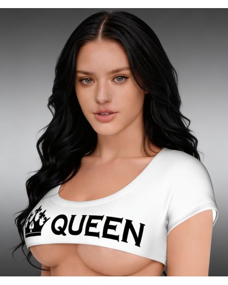 Queen of Spades Underboob Crop Top | Sexy QOS Clubwear