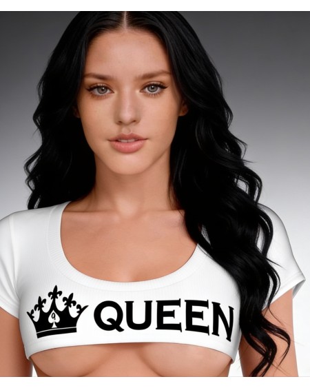 Queen of Spades Underboob Crop Top | Sexy QOS Clubwear
