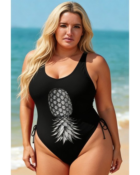 Upside Down Pineapple Swinger Swimsuit Sexy One Piece