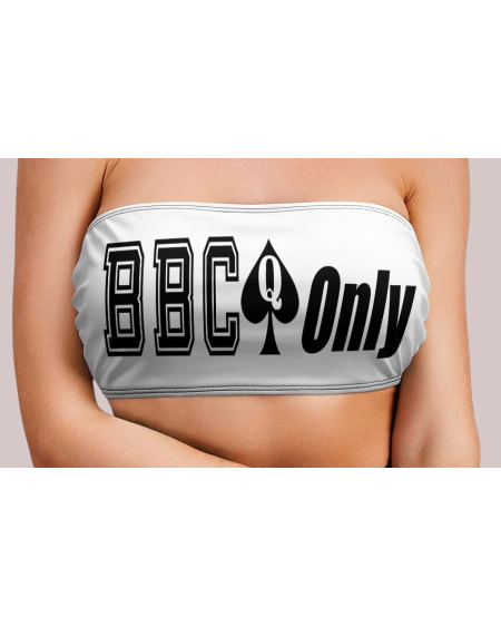 BBC Only Tube Top Queen of Spades Fetish Bandeau