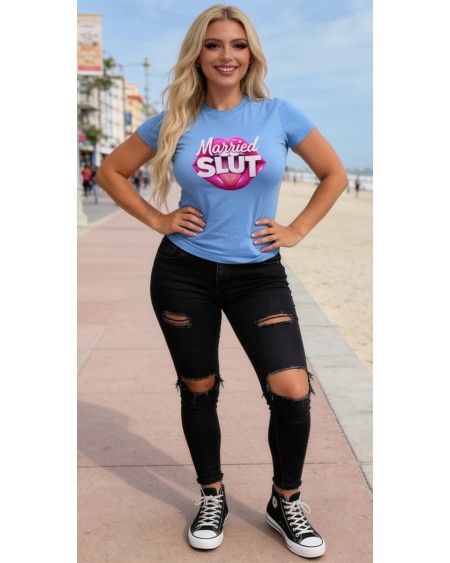 Married Slut Hotwife Fetish Crop Top Shirt