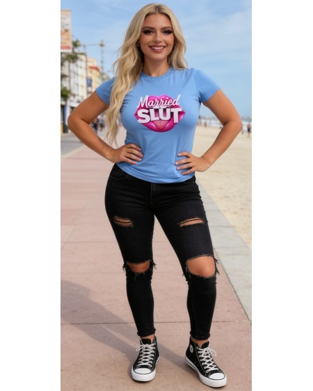 Married Slut Hotwife Fetish Crop Top Shirt