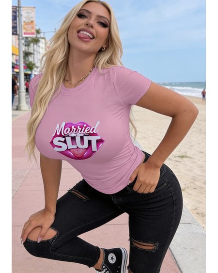 Married Slut Hotwife Fetish Crop Top Shirt