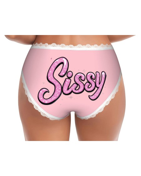 Pink Sissy Lace Panties | Cute Feminine Underwear