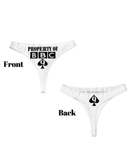 Property of BBC QOS Thong | Queen of Spades Hotwife Panties