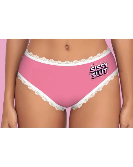 Sissy Slut Pink Lace Panties | Femboy Lingerie