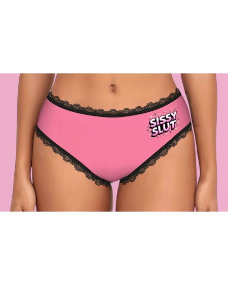 Sissy Slut Pink Lace Panties | Femboy Lingerie