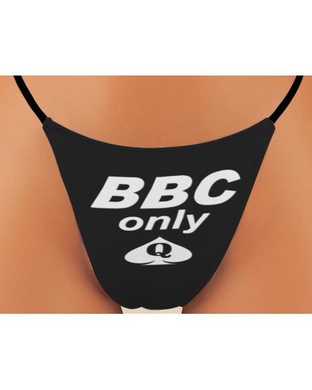 BBC Only Queen of Spades String Thong | Hotwife QOS Fetish Lingerie