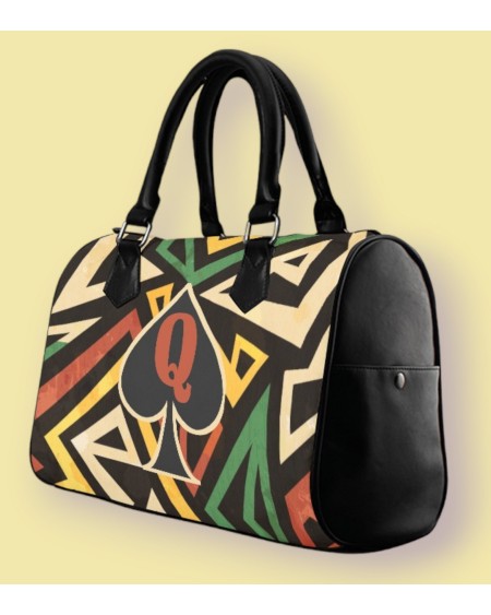 QUEEN OF SPADES African tribal Handbag, slut clothing,
