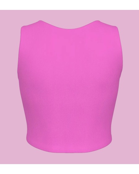 Naughty Sissy Crop Tank Top Pink Feminine Sissy Clothing