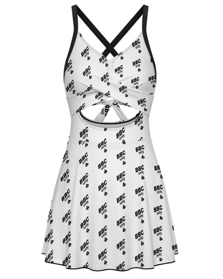 BBC Only Cutout Mini Dress Hotwife Fetish White Skater Dress