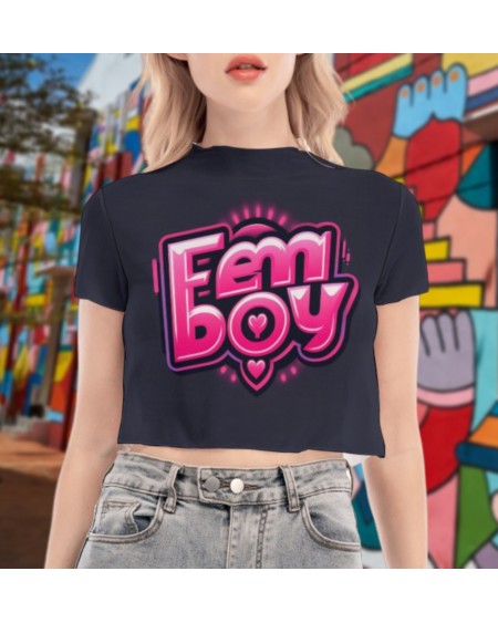 FEMBOY Transparent croc top, sissy tshirt, girlboy, femboy,