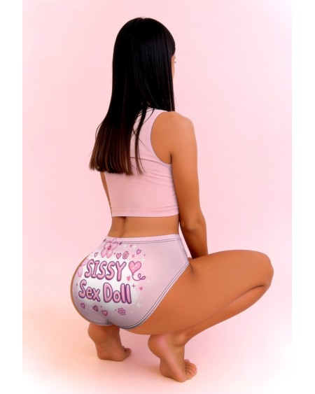 Sissy Sex Doll Panties Pink Femboy Crossdresser Underwear